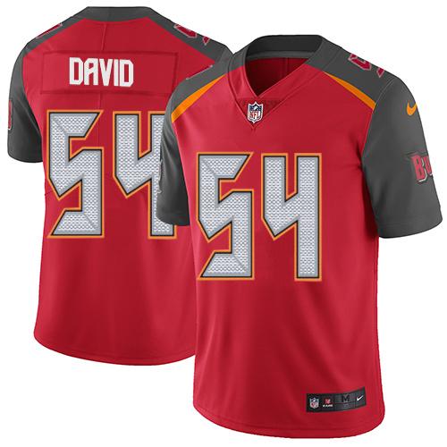 Nike Buccaneers #54 Lavonte David Red Team Color Youth Stitched NFL Vapor Untouchable Limited Jersey - Click Image to Close